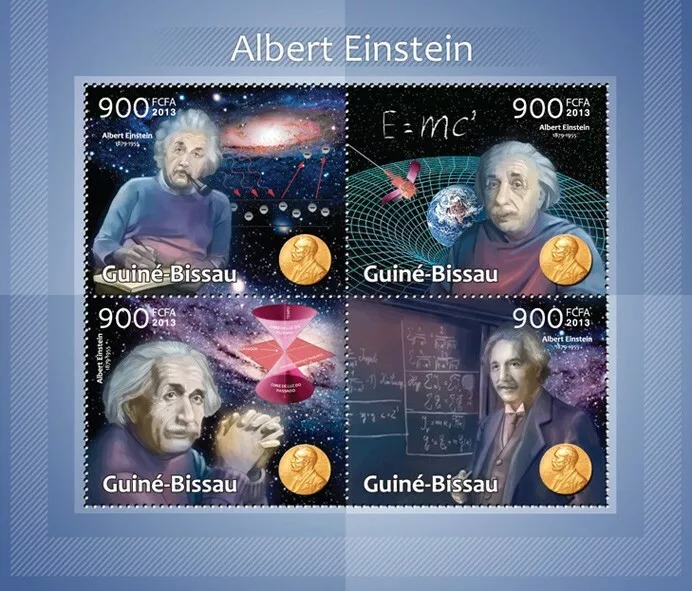 Guinea Bissau 2013 Albert Einstein M/S MNH